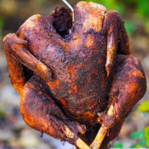 The smoke fried turkey.