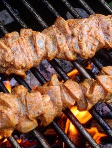 fire roasted chicken kebabs