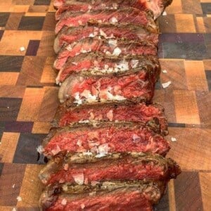 salt on steak