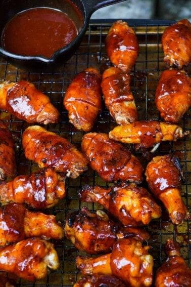 Bourbon Bacon Chicken Wings
