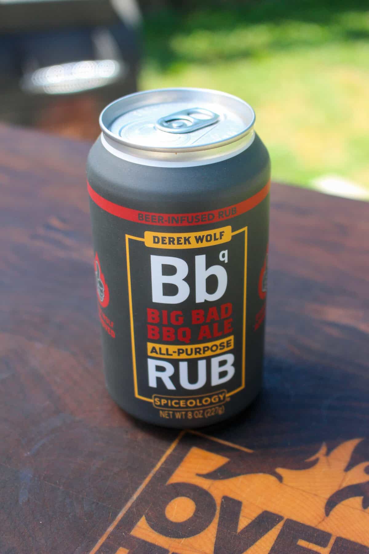 Close up of Big Bad BBQ Ale. 