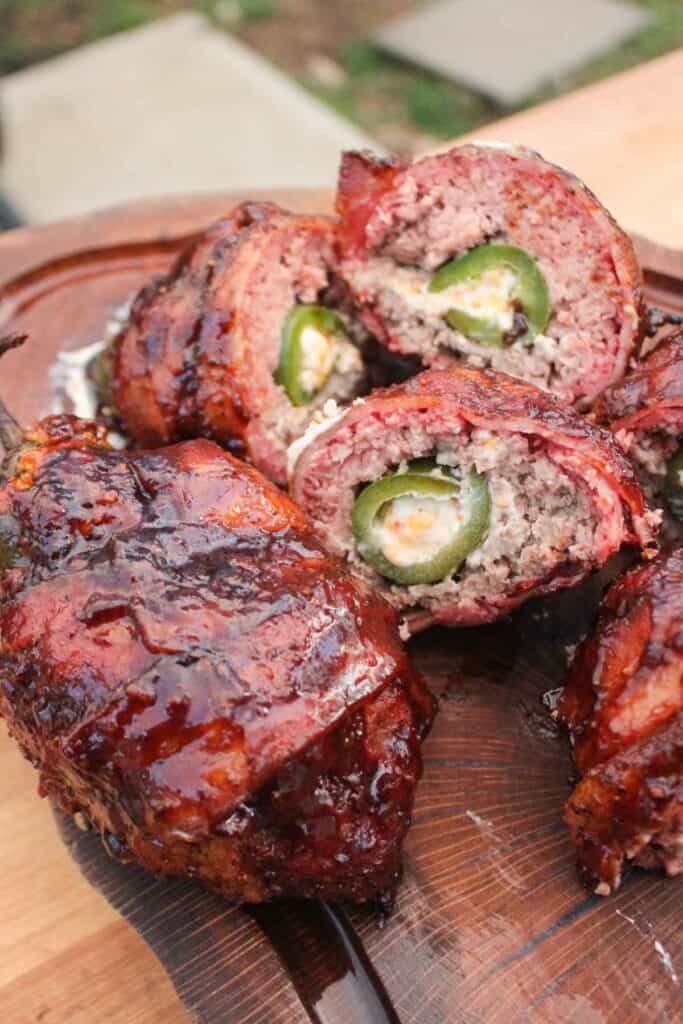 The final dish, sliced and plated.