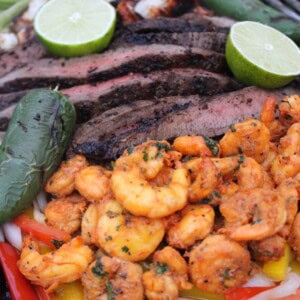 Texas fajitas, a massive platter of meats
