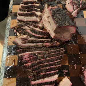 Mesquite Peppercorn Lager Smoked Brisket