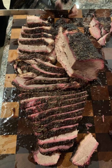 Mesquite Peppercorn Lager Smoked Brisket