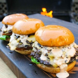 Animal Style Burgers assembled and served.