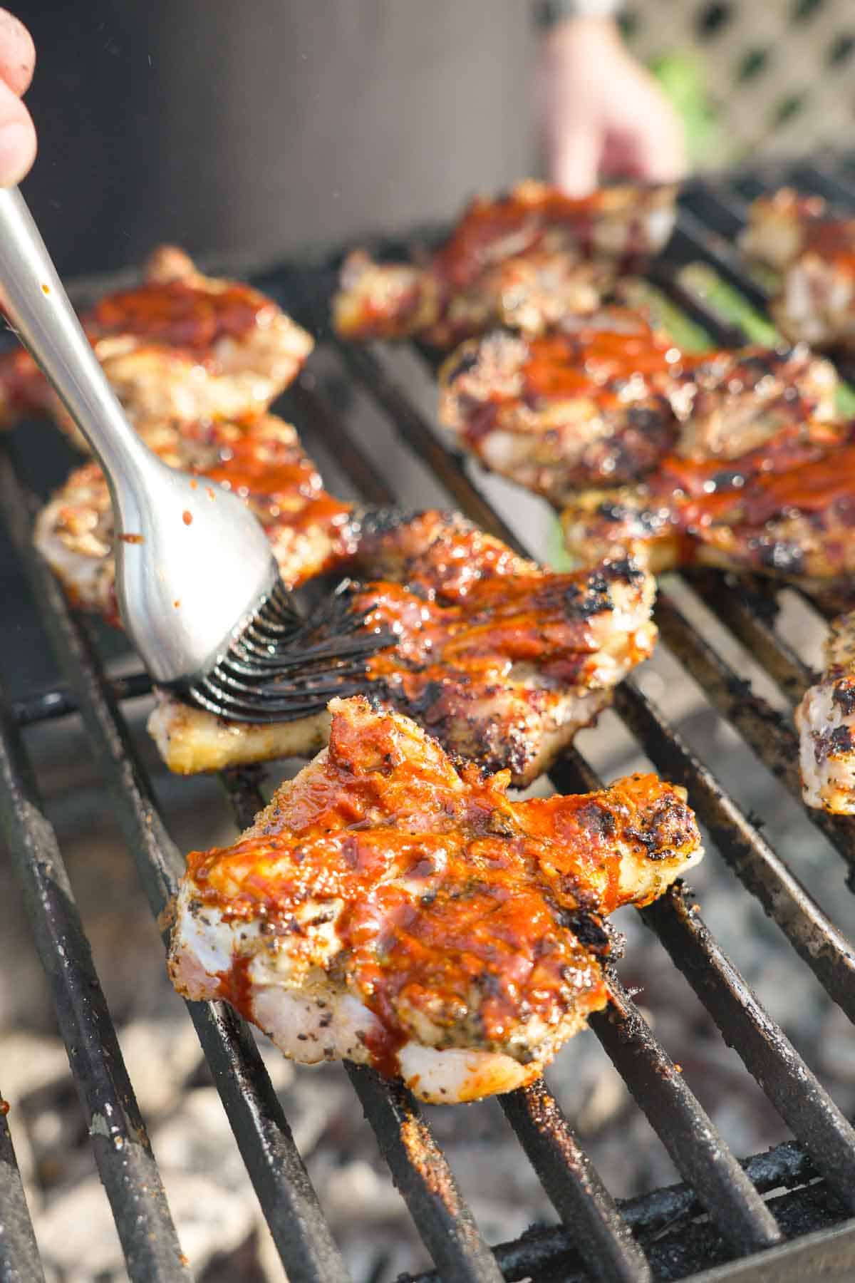The butterflied drumsticks are basted with the best chicken seasonings.