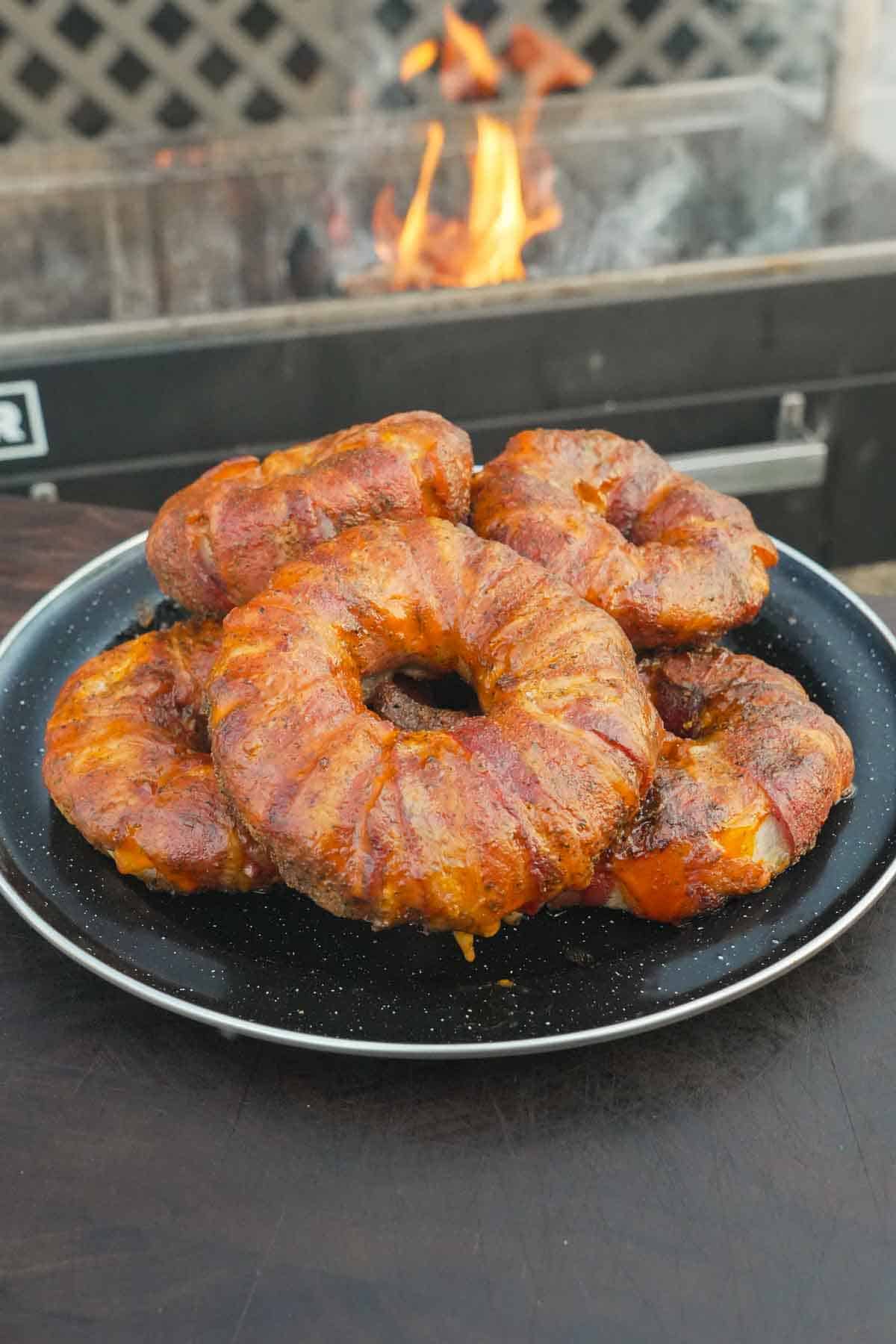 The Buffalo Chicken Stuffed Onion Rings are an inventive way to enjoy all your favorite flavors.