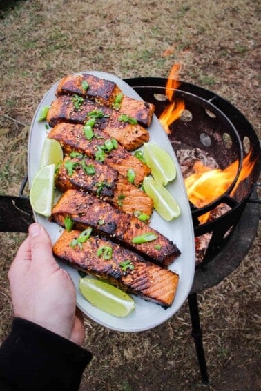 Garlic Soy Marinated Salmon
