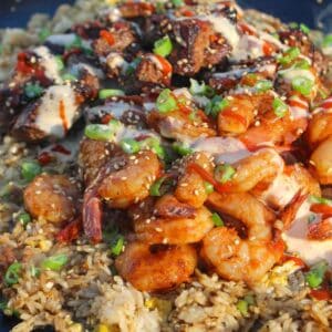 Surf and Turf Habachi is an epic recipe with the most satisfying umami flavors.
