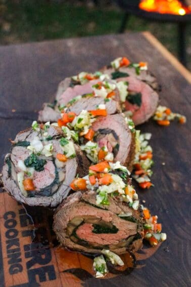 Stuffed Lomo Al Trapo is a twist on the classic dish from Colombia.