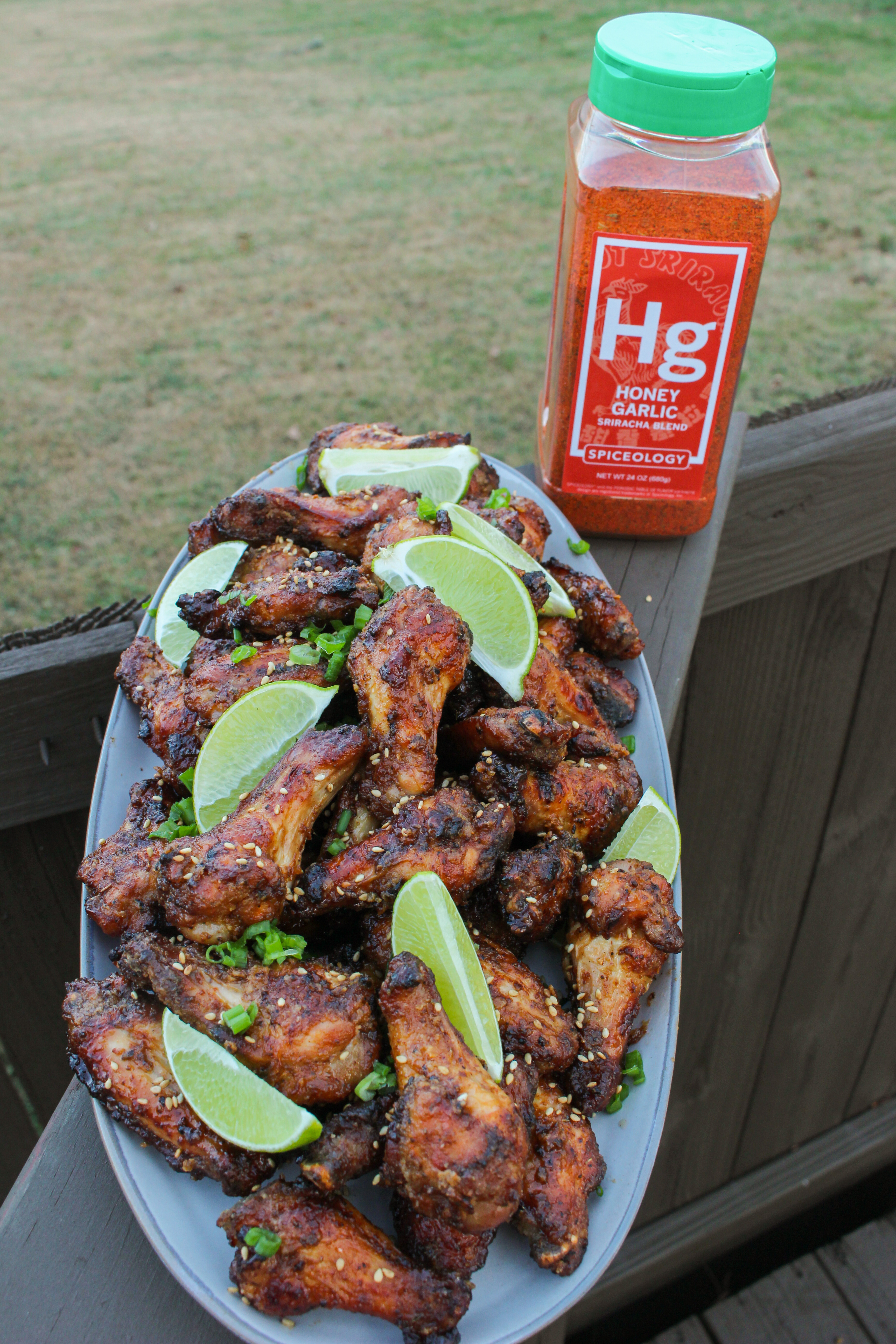 Honey Garlic Sriracha Fried Wings