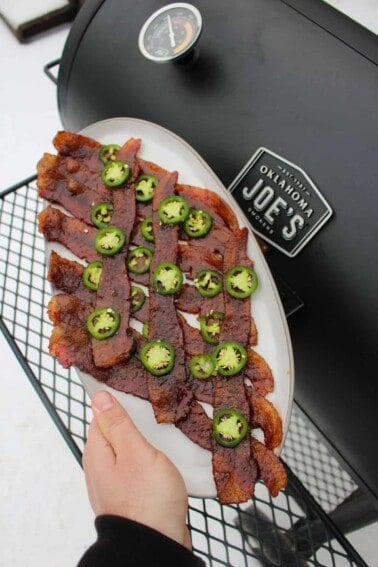 Spicy Maple Bourbon Candied Bacon