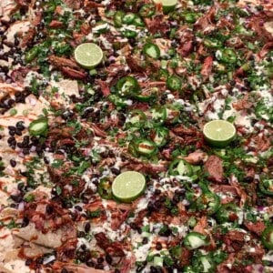 Pulled Pork BBQ Nacho Table