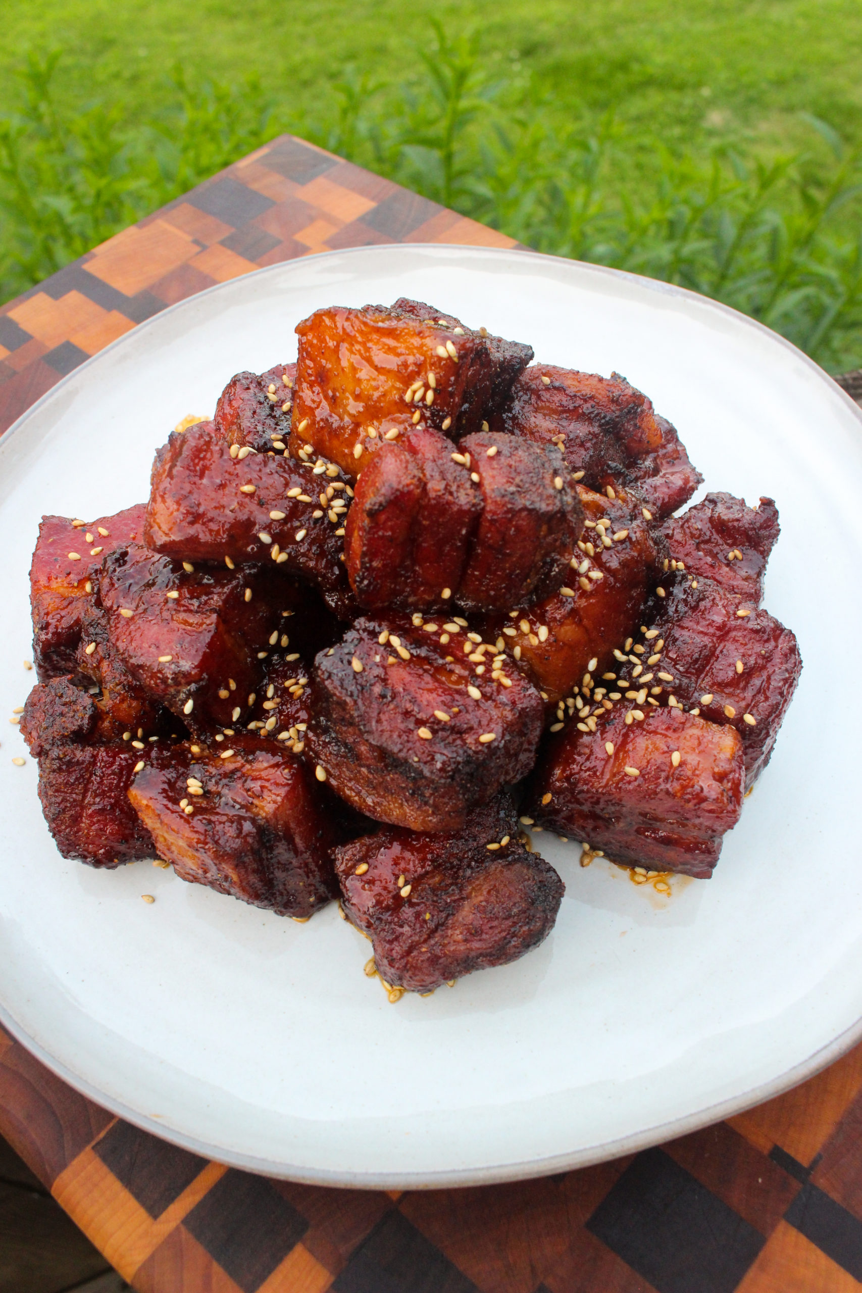 Smoked Maple Sriracha Burnt Ends