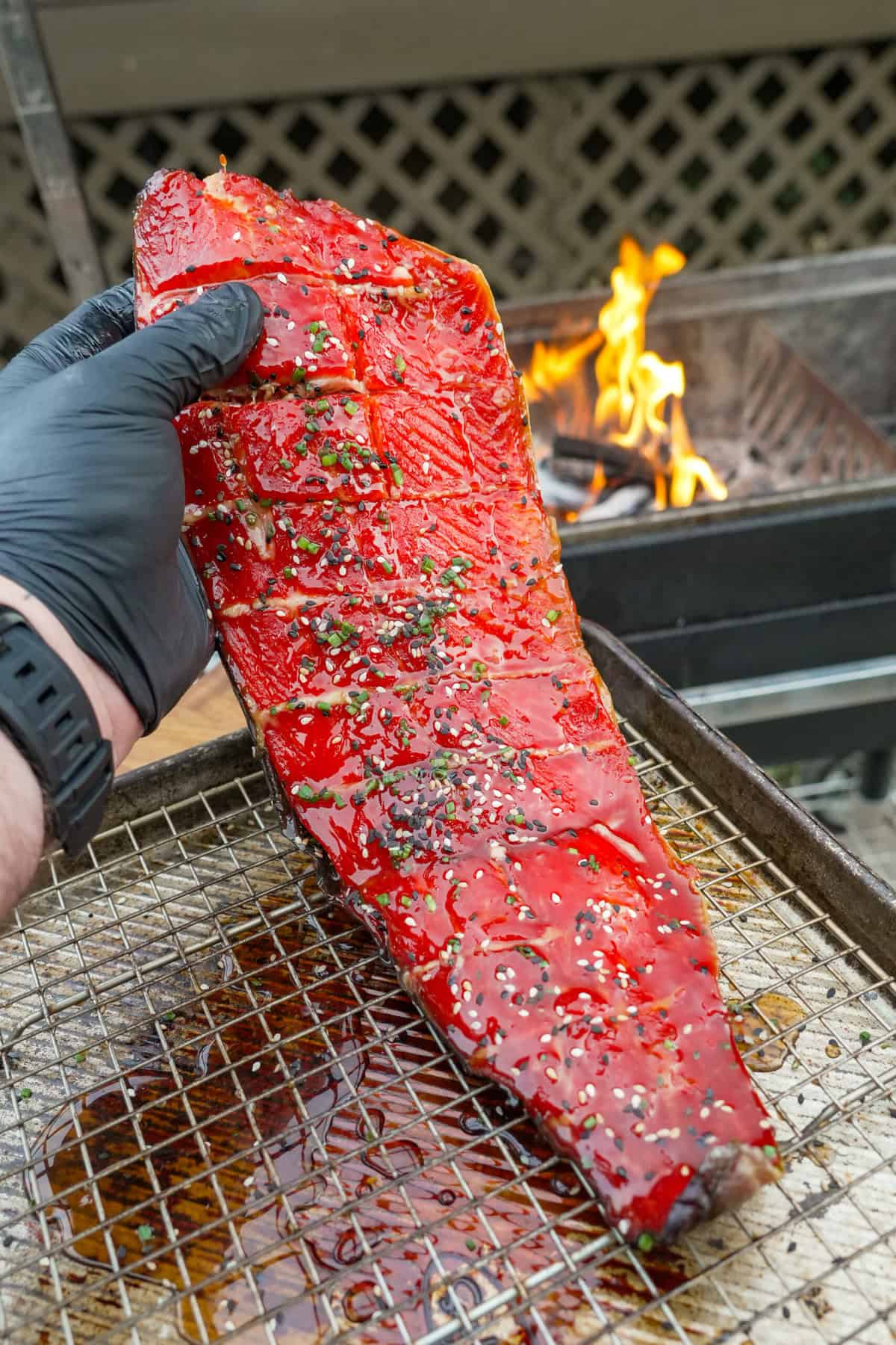 The best smoked candied salmon starts with fresh salmon.