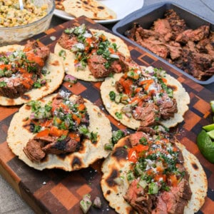 Steak tacos ready to eat