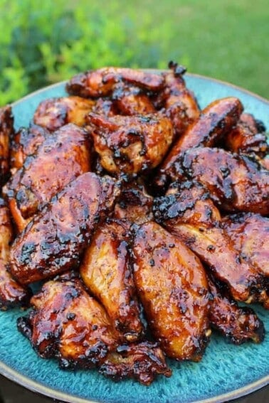 Maple with this Peach Sticky Wings