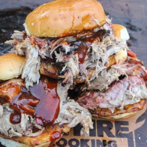 Al Pastor Pulled Pork Sandwich