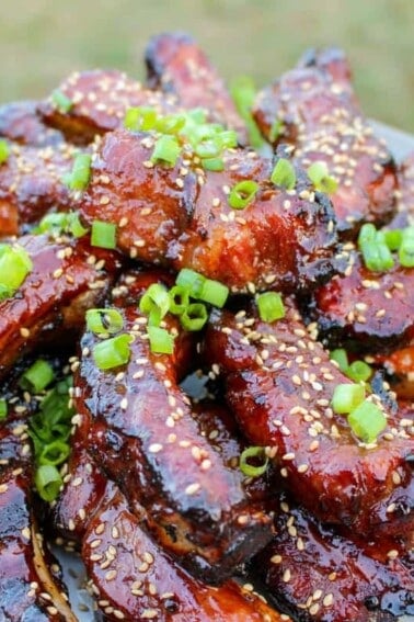 Fried Sticky Wings looking absolutely delicious.