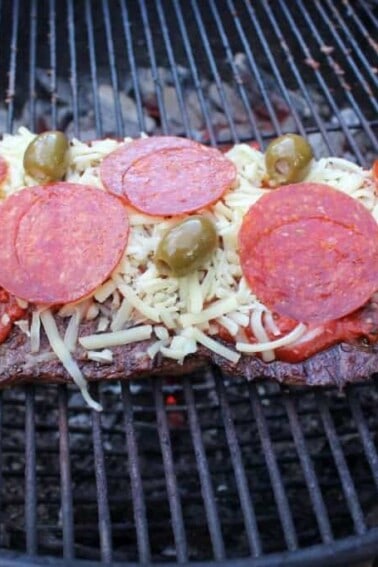 flap steak pizza