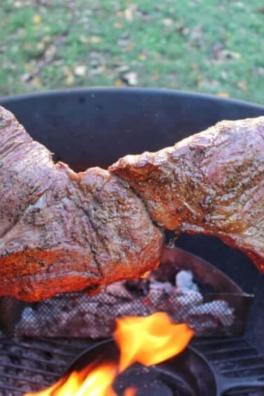 Garlic Parmesan Rotisserie Tri-Tip