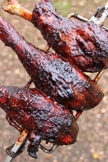 Honey Fire Rotisserie Turkey Legs