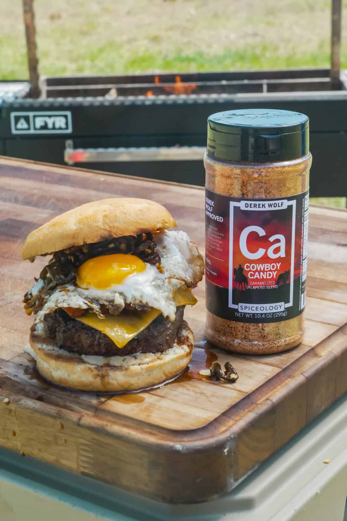 The new Cowboy Candy Rub is the star of this show. It brings flavors to the burder you didn't know were possible.