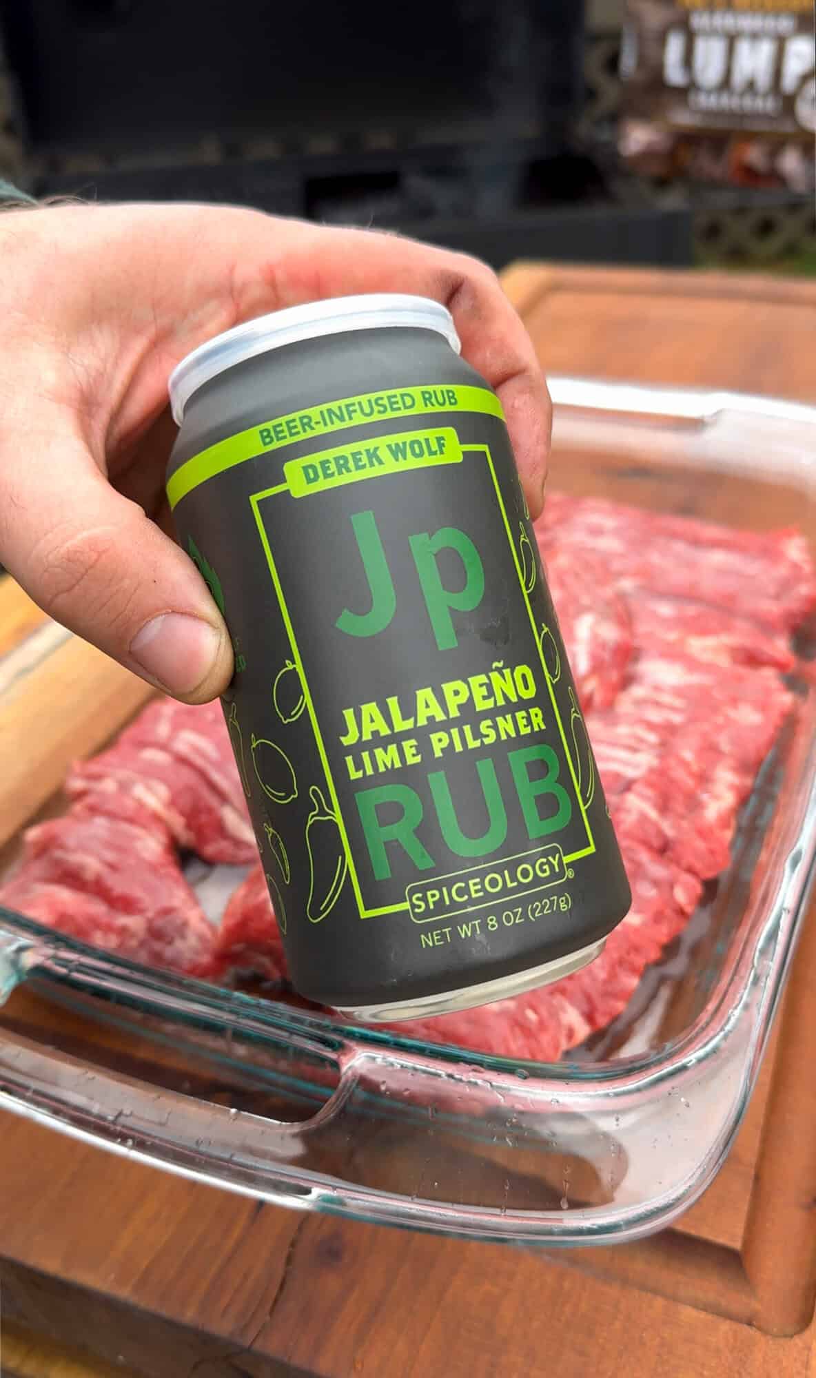 Close up of Jalapeño Lime Pilsner. 