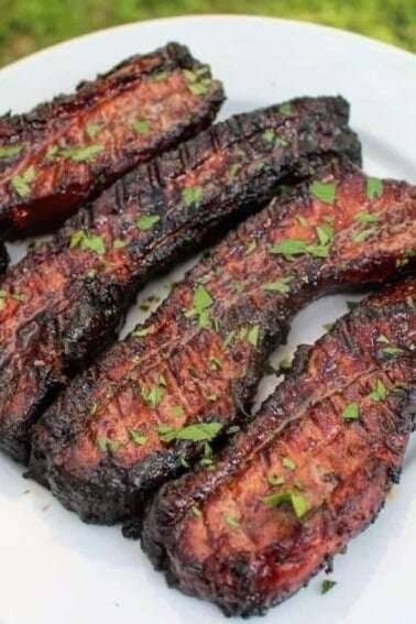 smoked bbq pork belly ready to eat