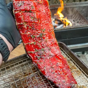 Candied Smoked Salmon is a great snack for adults that hits the spot anytime of day.