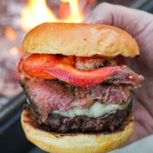 The perfect burger? I think we might have made it right here with a Surf and Turf Burger unlike any other.