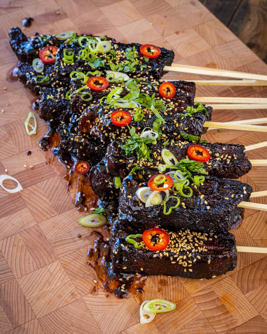 Teriyaki Pork Belly Burnt Ends