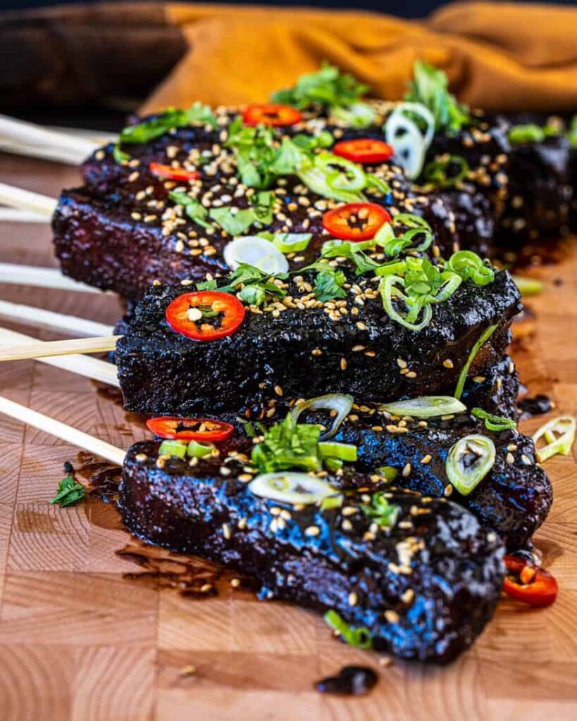 Teriyaki Pork Belly Burnt Ends