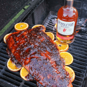 Hot Smoked Salmon with a Whisky Chipotle Glaze