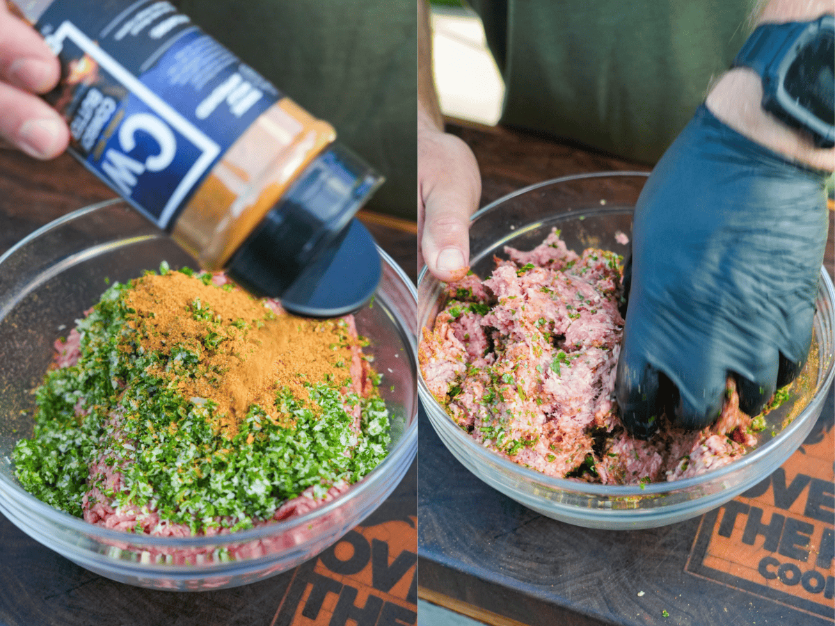 The ground beef is seasoned to perfection, ensuring that each bite of the Cowboy Butter Arayes is mouthwateringly freakin' delicious.