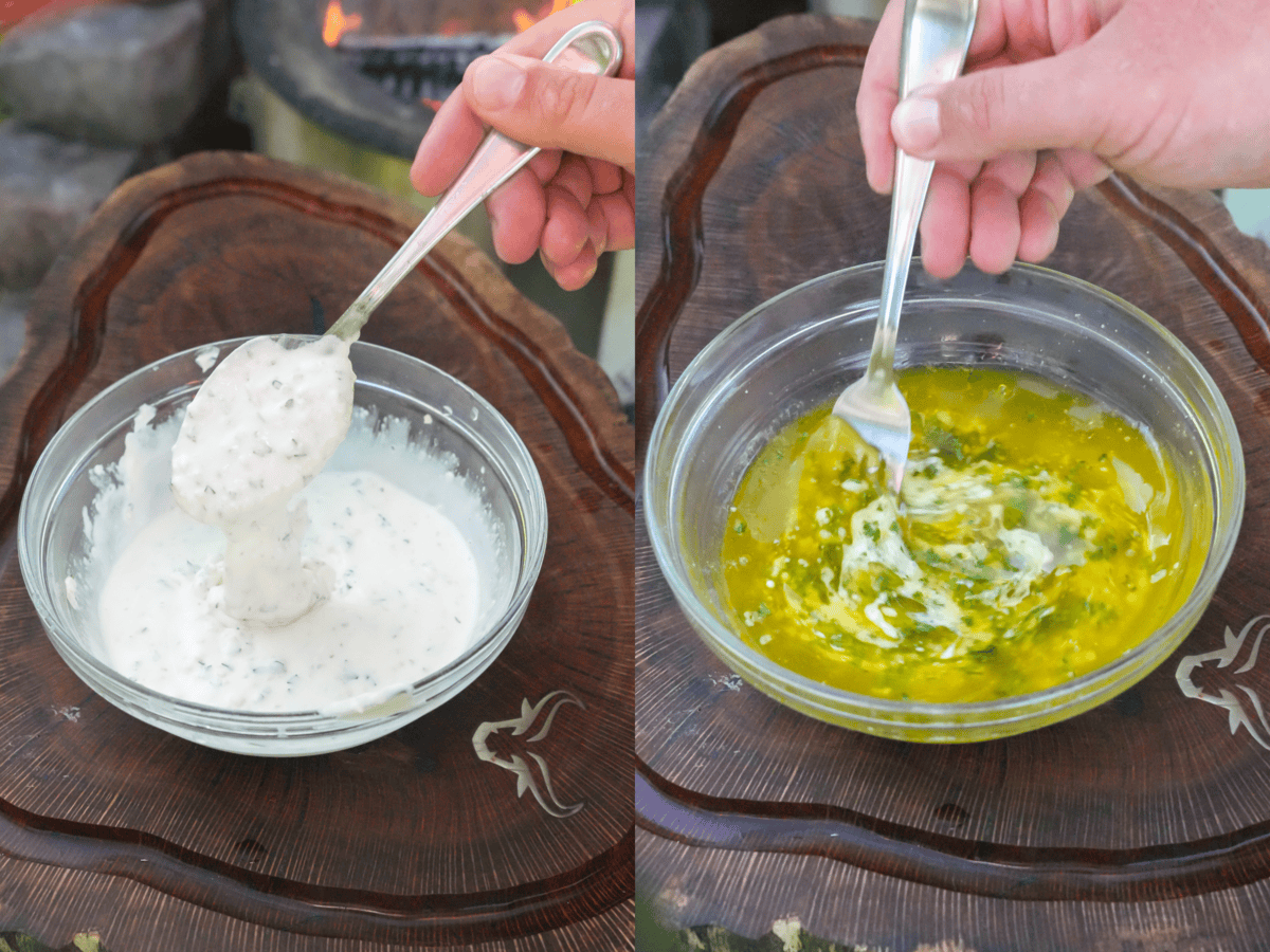 Making the garlic butter and the aioli takes a little extra time before digging into the burgers, but totally worth it.